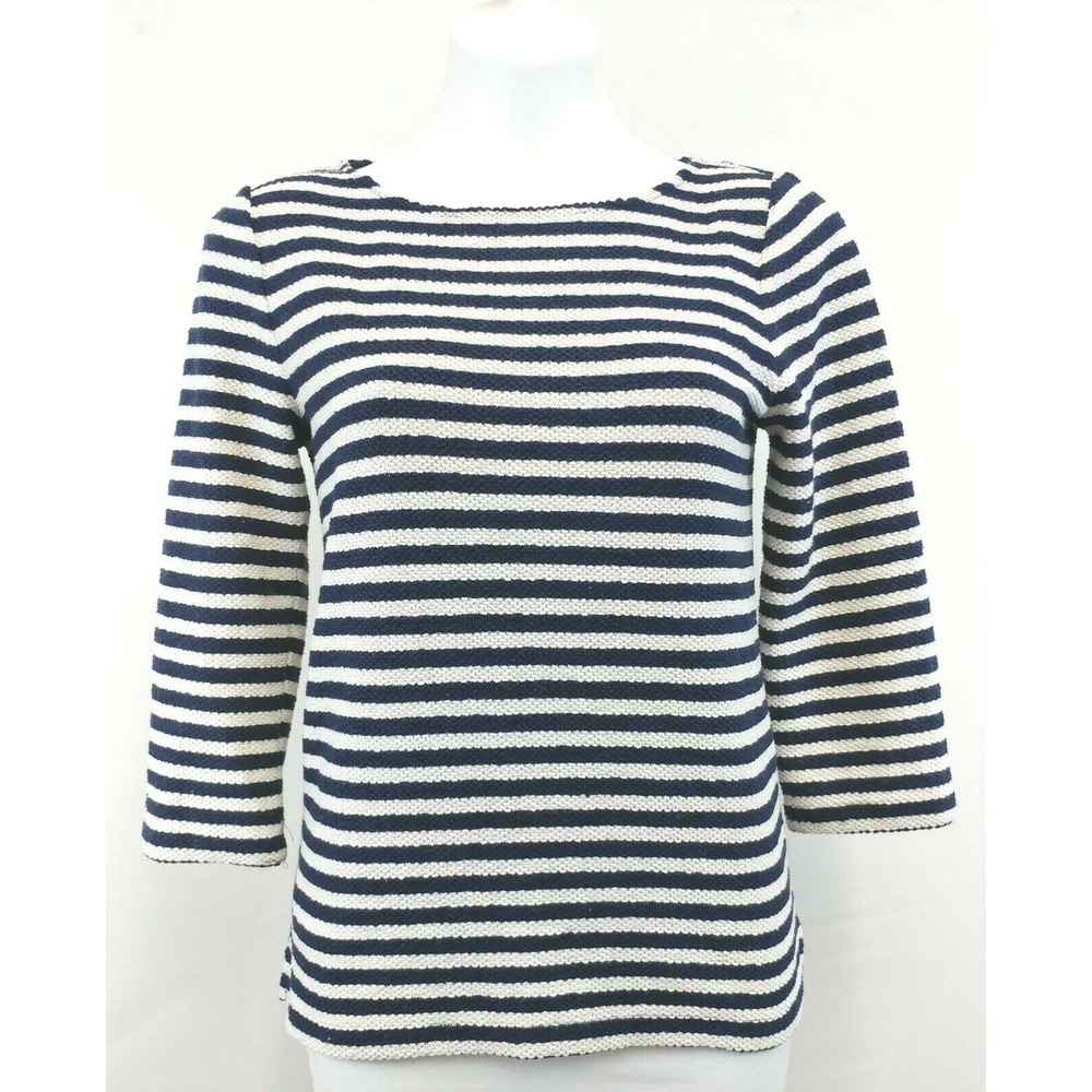 Banana Republic Women Shirt, Size X-Small, blue, white, polyester, rayon